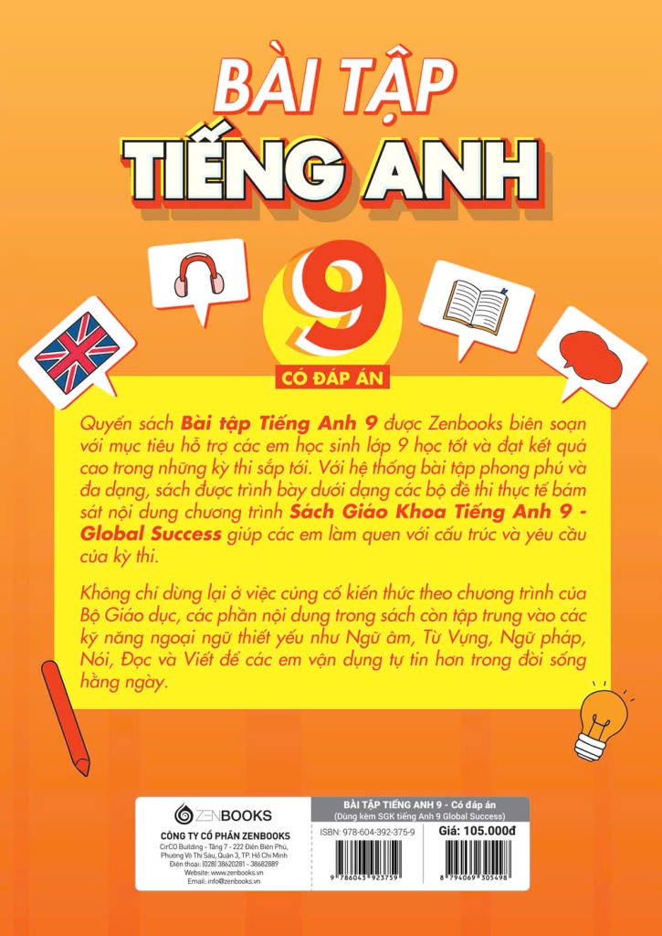 BÀI TẬP TIẾNG ANH LỚP 9 - CÓ ĐÁP ÁN (Dùng kèm SGK Tiếng Anh 9 Global Success)